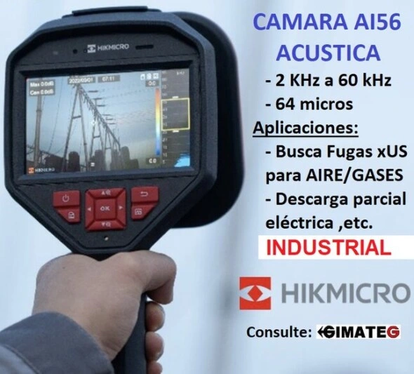 alquiler venta Camara acustica HK AI56 fugas o ruido o arco electrico