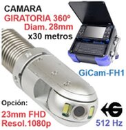 mini camara 13mm largo 30metros venta alquiler gimateg