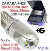 camara giratoria 28mm HD inspeccion tubos FH1pro gimateg