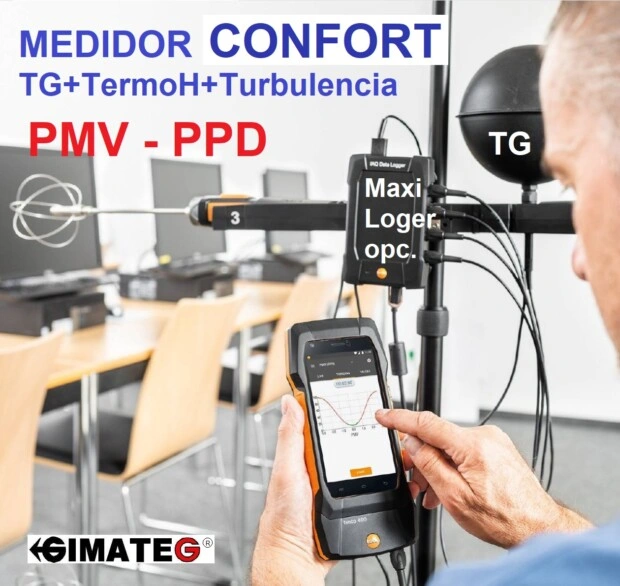 medidor Disconfort en PRL y WBGT alquiler GimateG Distribuidor testo