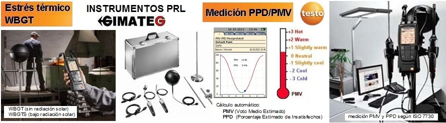 medidor WBGT Estres termico testo 480 venta alquiler gimateg