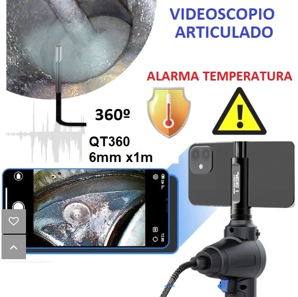 videoscopio a movil 360grados 6mm 720px y alarma gimateg