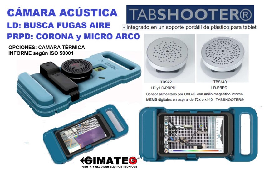 pantalla Camara acustica Hikmicro AI76 fugas o ruido o arco electrico gimateg
