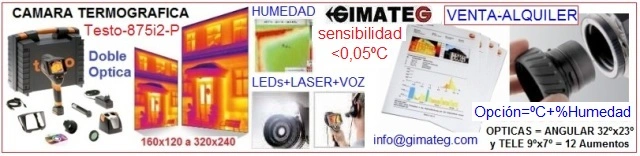 camara termica testo 875 equipos GimateG