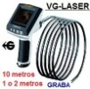 videoscopio 10 metros semirigido graba en SD LASER GimateG