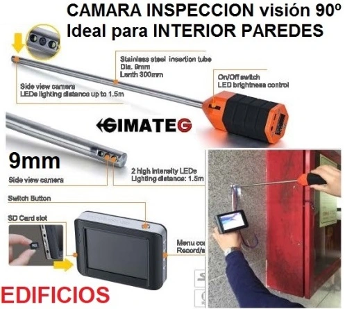 videoscopio inspeccion paredes y falsos techos gimateg