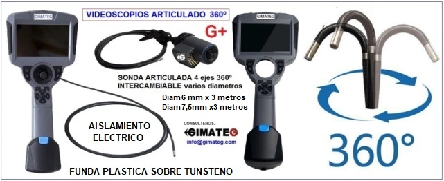videoscopio articulado con aislante electrico GiCam-G+E GimateG