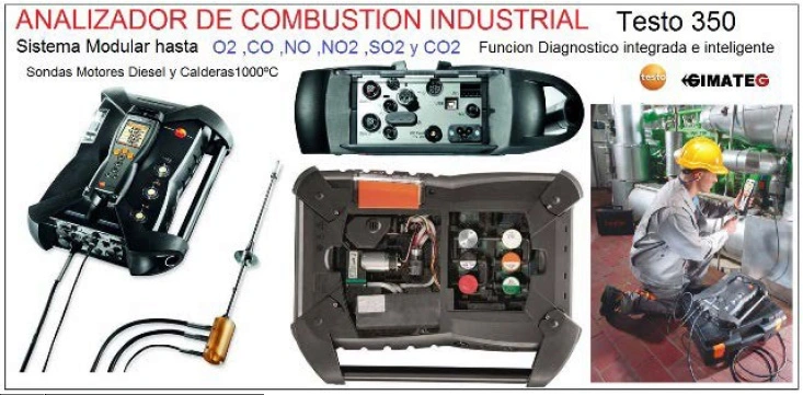 analizador industrial combustion testo 350 gimateg distribuidor testo