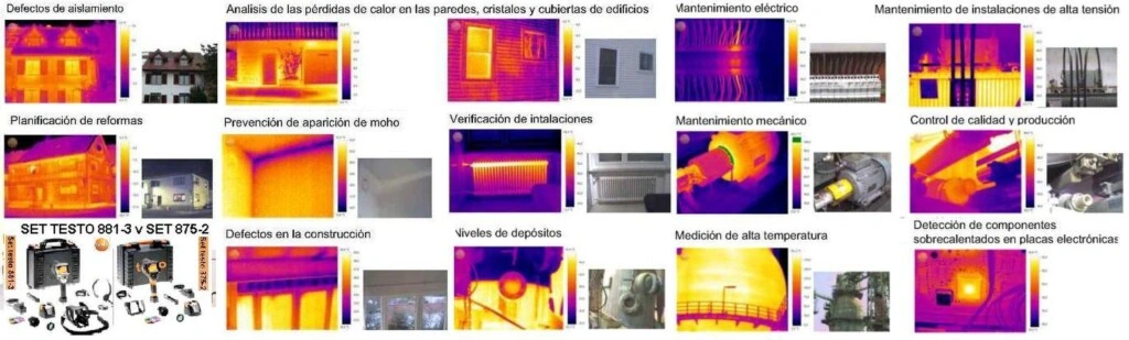 aplicaciones camara termografica testo 875i2 doble optica gimateg