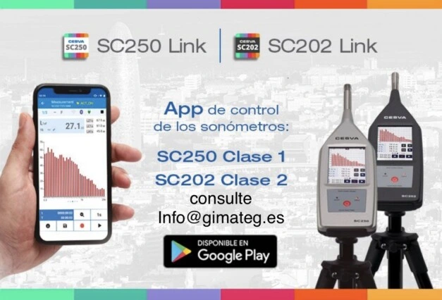 app bluetooth sonometros cesva gimateg