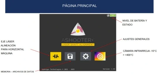 Telefono+termografica vibrometro triaxial foto maquina y color ISO 10816 VSHOOTER3IR GimateG