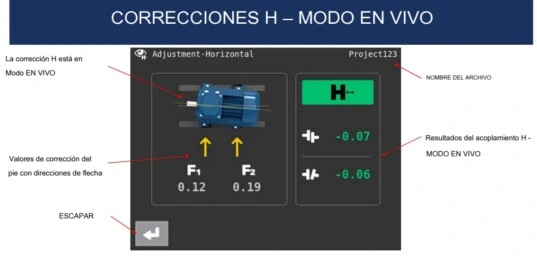 Telefono+termografica vibrometro triaxial foto maquina y color ISO 10816 VSHOOTER3IR GimateG