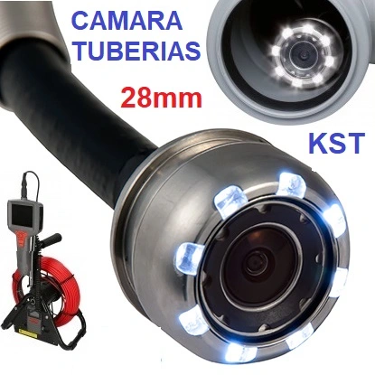 camara inspeccion diametro 25mm 30m gimateg tuberias