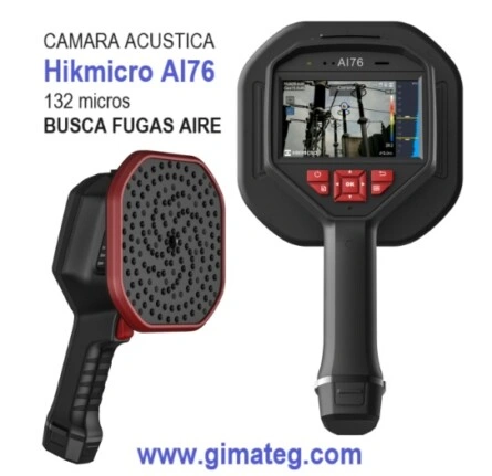 novedad camara acustica hikmicro 132 micros BUSCAFUGAS aire gimateg