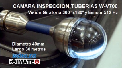 camara tubos vision giratoria vis500 wholer gimateg