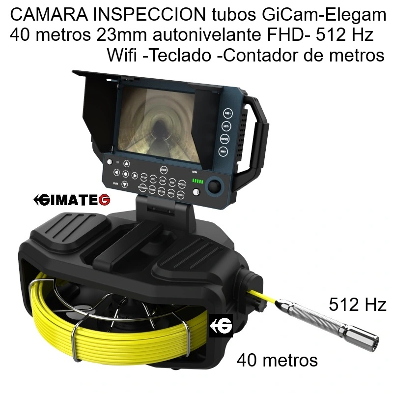 camara diametro 12 ó 14mm x 30 metros para tubos ForG GimateG