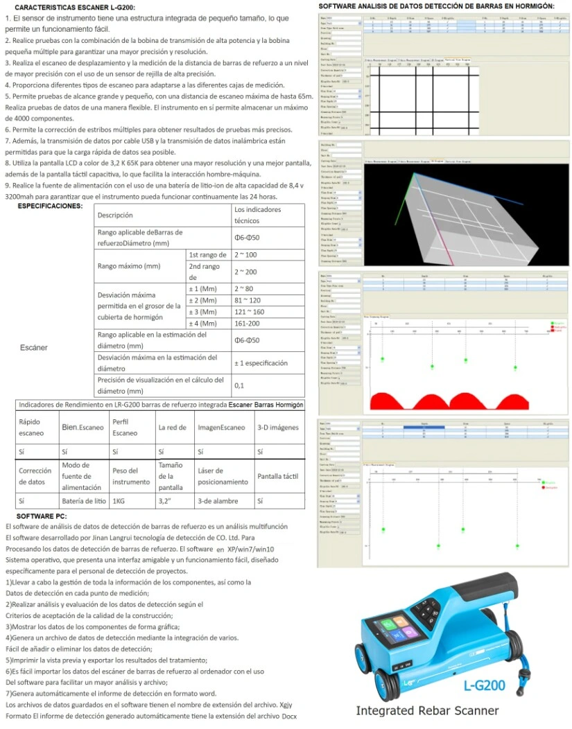 caracteristicas pachometro escaner barras hormigon alquiler gimateg