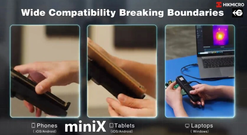 compativilidad termografica USBC hikmicro miniX gimatec