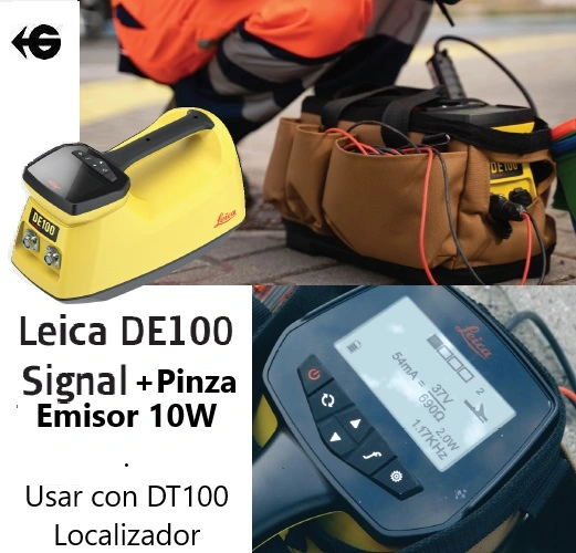Localizador instalaciones Leica DD230 y transmisor DA230 gimateg