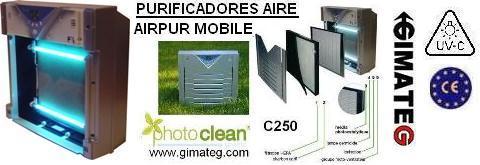 fotocatalisis para desinfeccion aire ambiente C250 gimateg