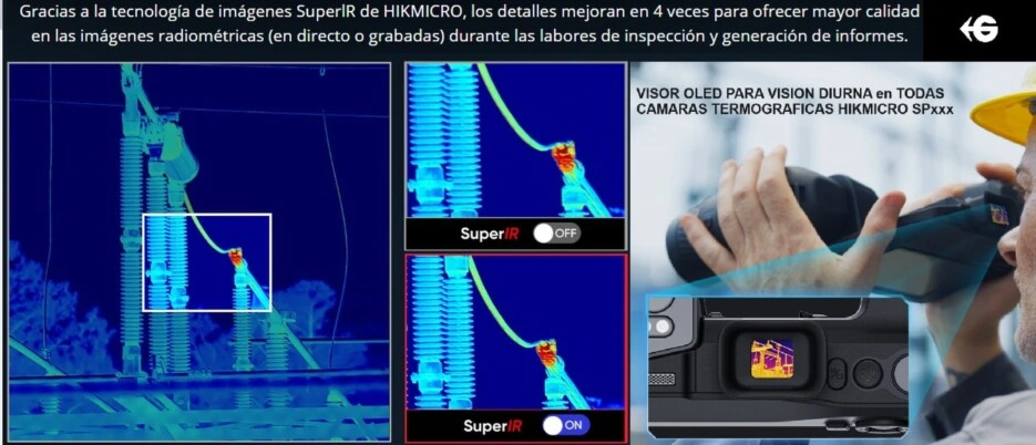 Termografica superIr Hikmicro SP120H y SP60  gimateg