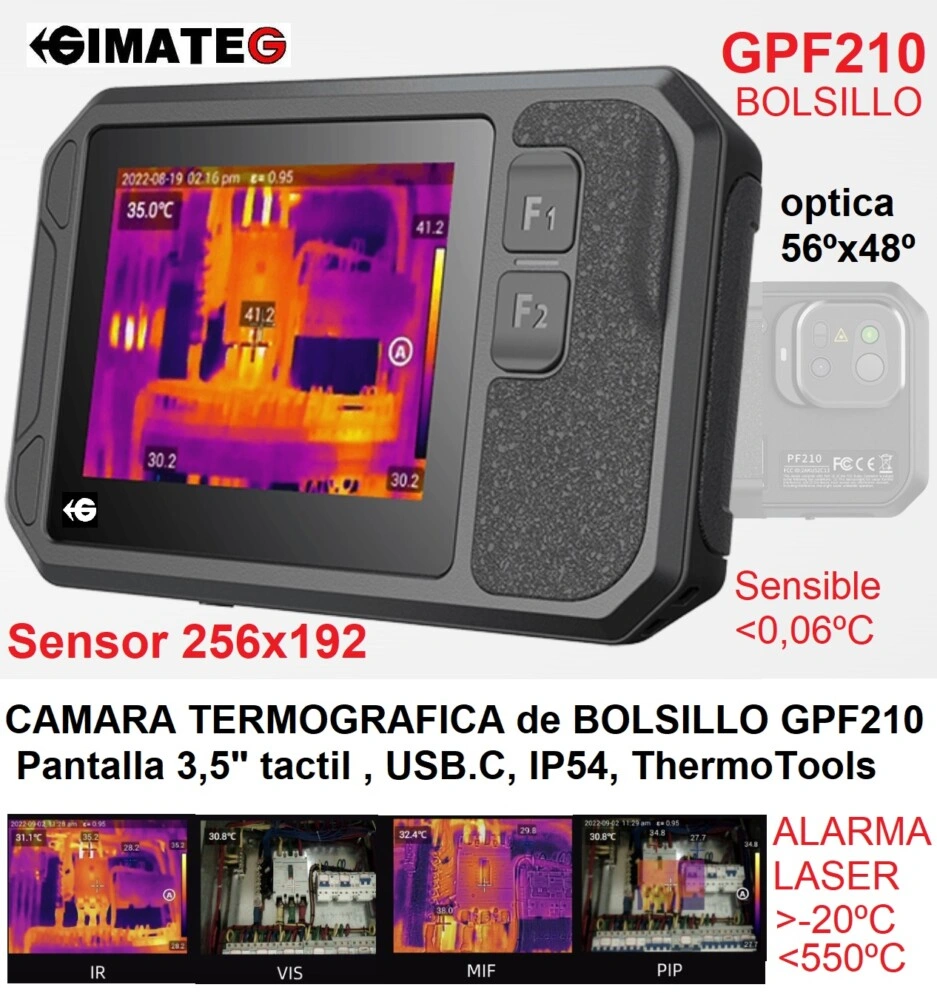 camara termografica de bolsillo PF210 gimateg